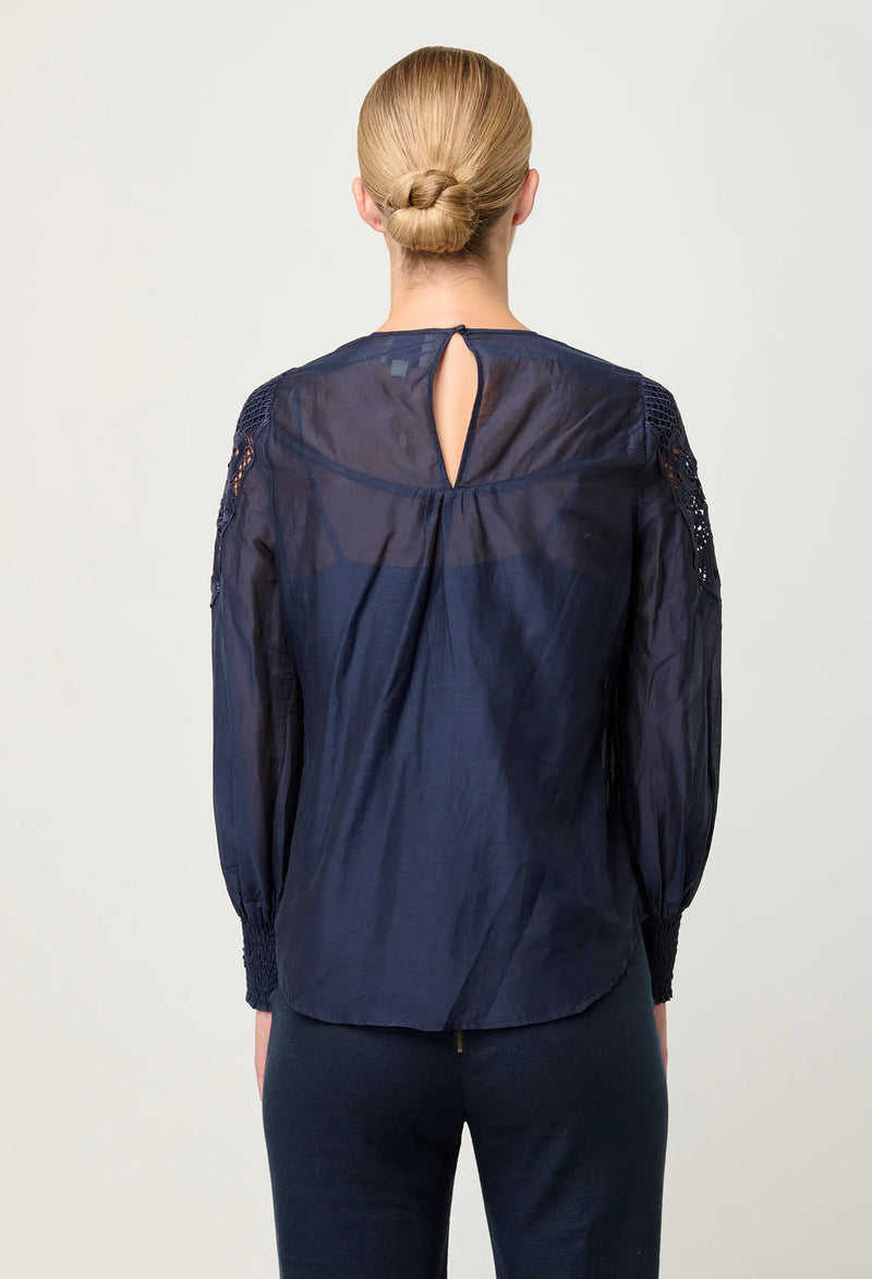 Mirador Lace Blouse | Night Sky
