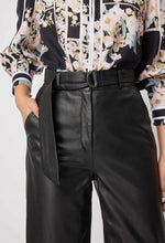 Halston Leather Pant | Black