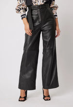 Halston Leather Pant | Black
