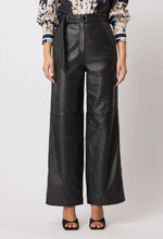 Halston Leather Pant | Black