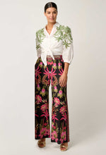 Willow Viscose Dobby Half Elastic Waist Contrast Penl Pant | Ánthos Iótos