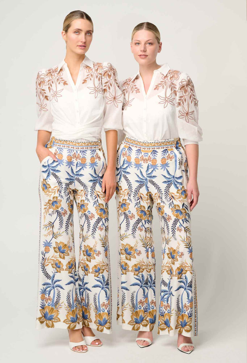 Willow Viscose  Panel Pant | Golden Medina