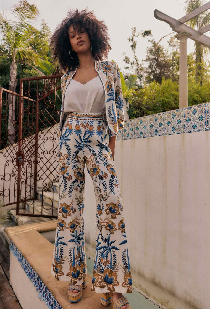 Willow Viscose  Panel Pant | Golden Medina