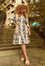 Once Was | Granada Linen Viscose Contrast Trim Shirt Dress