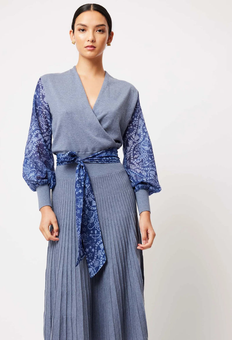 Lyra Merino/Cotton Cross Front Knit Dress