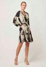 Emersyn Linen Viscose Dress in Mariposa Nero