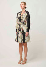 Emersyn Linen Viscose Dress in Mariposa Nero
