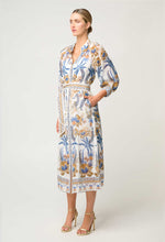 Carmen Silk Cotton Linen Viscose Dress | Golden Medina