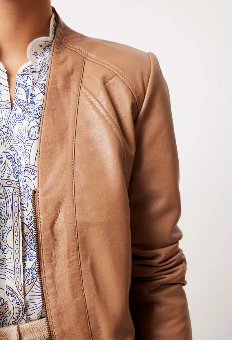 NOVA LEATHER JACKET HUSK Betty and Lola