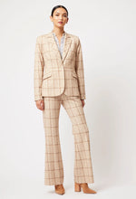 VENUS PONTE BLAZER | OATMEAL CHECK