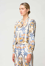 Aurora Reversible Linen Viscose Jacket | Golden Medina/Marrakech Topaz