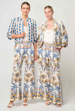 Aurora Reversible Linen Viscose Jacket | Golden Medina/Marrakech Topaz