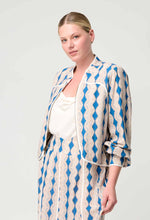 Aurora Reversible Linen Viscose Jacket | Golden Medina/Marrakech Topaz