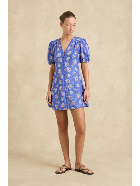 Paige Dress | Petite Orchid Colbalt