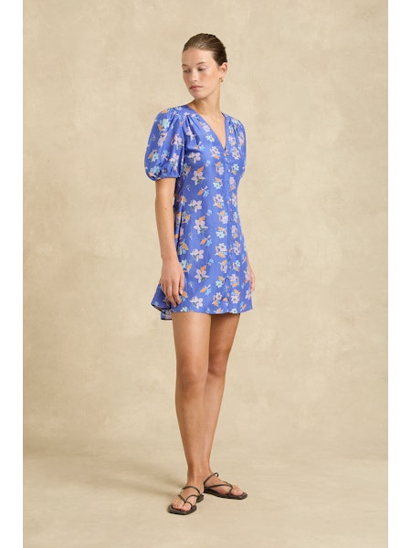 Paige Dress | Petite Orchid Colbalt