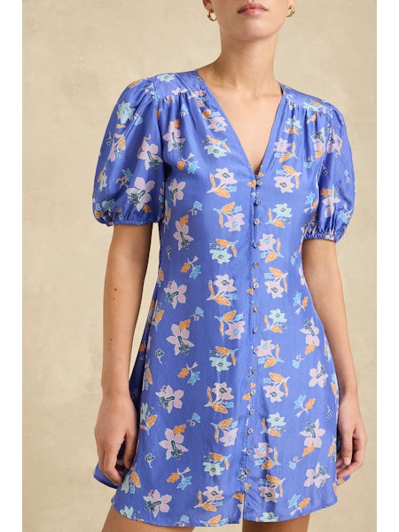 Paige Dress | Petite Orchid Colbalt