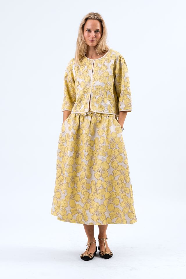Bristol Midi Skirt | Yellow