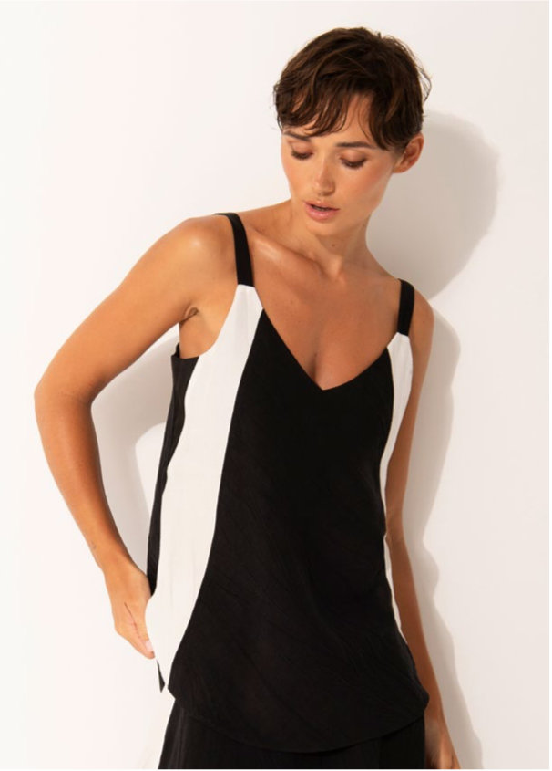 Singlet Patmos | Black/White