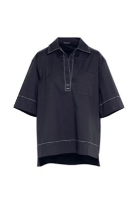 Shirt Paros | Sea/White