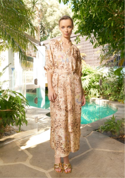 Taylor Cheetah Ankle CTN Dress