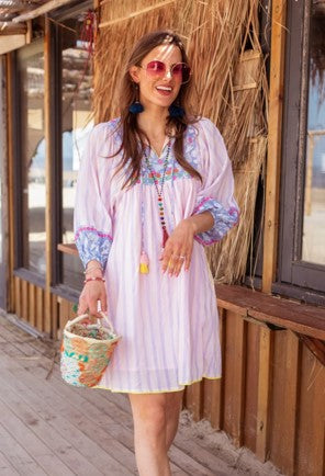Stripes Dress Sleeves | Lilac
