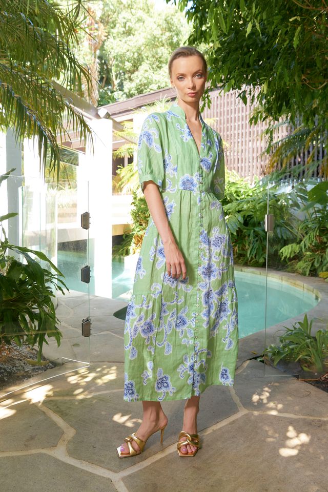Tilda Sundance Ankle Dress | Green