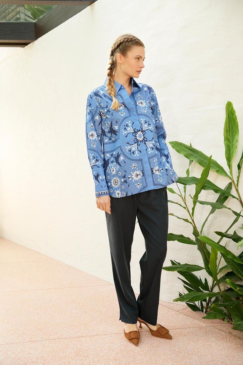 River Bird Shirt | Blue