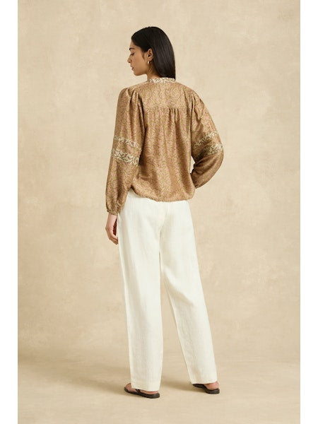 Quinn Blouse | Midnight Vine Khaki