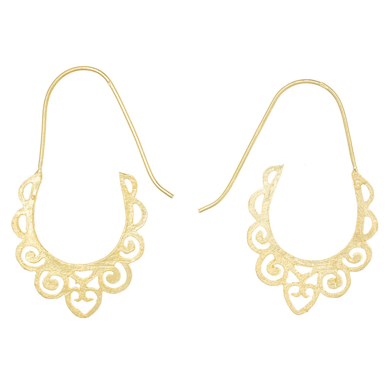 Gold plate Casablanca earrings