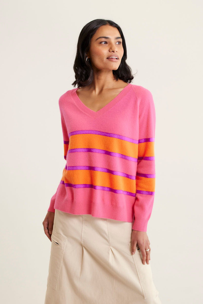 Brooklyn Sweater | Electric Pink