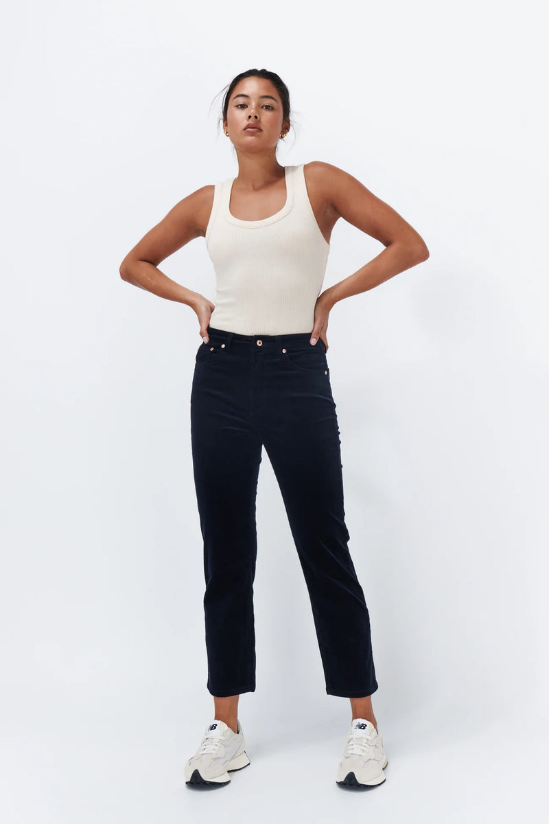 Rose Cord Jean | Midnight Blue
