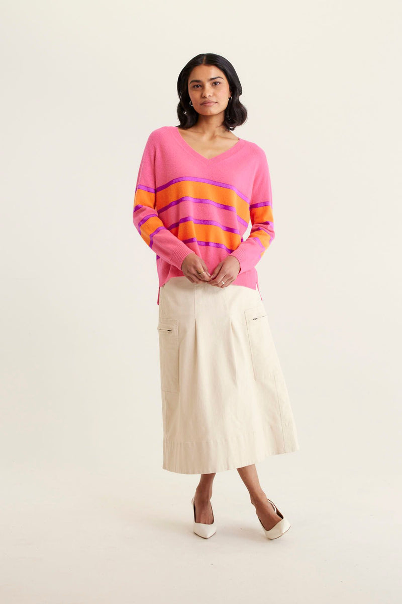 Brooklyn Sweater | Electric Pink