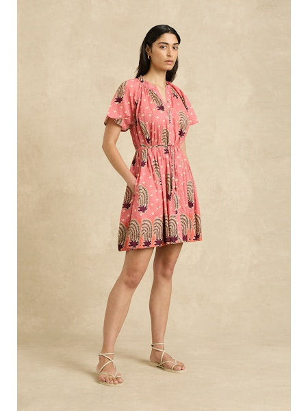 Sally Dress | Tide Hibiscus