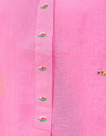 Sassafras Blouse | Camel Embroidery on Pink