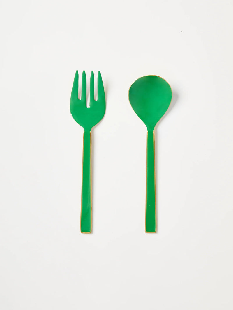 Enamel Salad Servers
