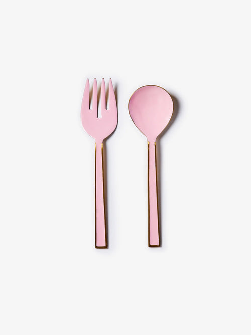 Enamel Salad Servers