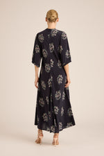 Scarlett Maxi Dress | Wreath Navy