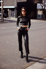 Syracuse Leather Pant | Black