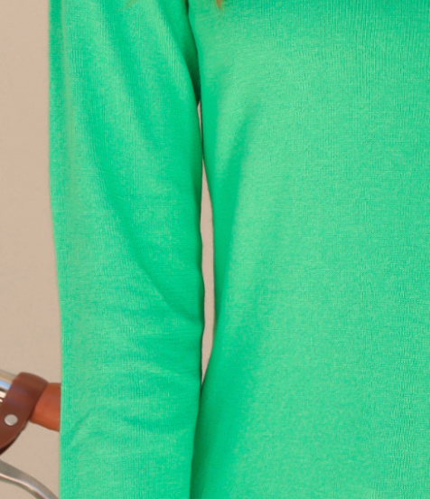 V Neck Cotton Cashmere Pullover | Rolling Green