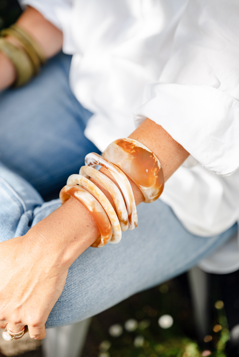 Resin Stacking Bangle | Point Edge