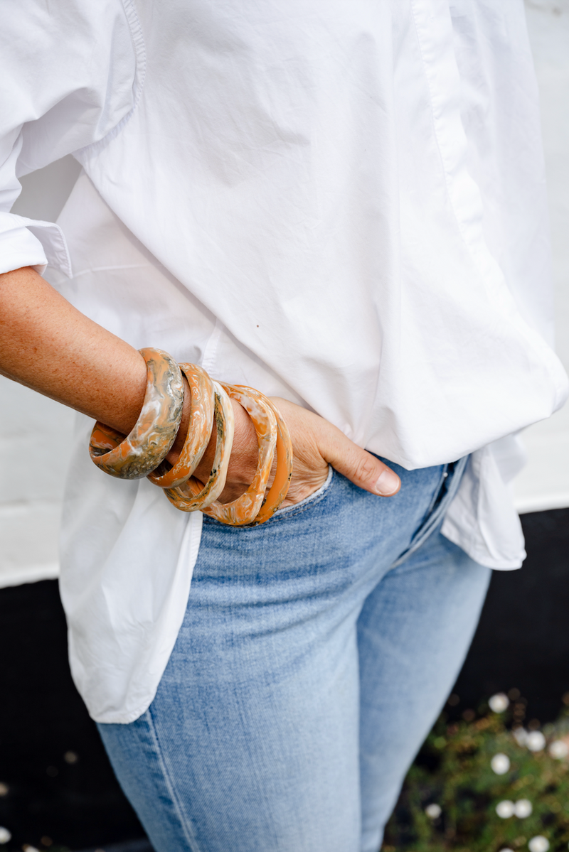 Resin Bangle | Wave