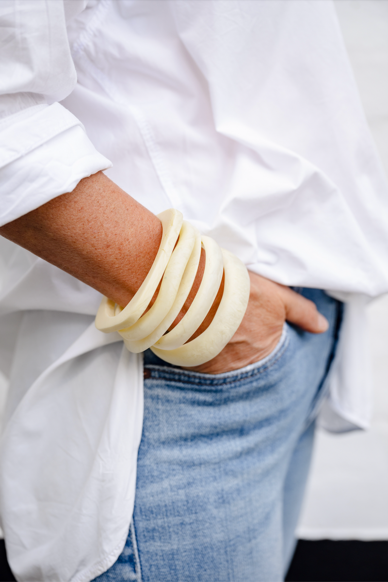 Resin Stacking Bangle | Point Edge