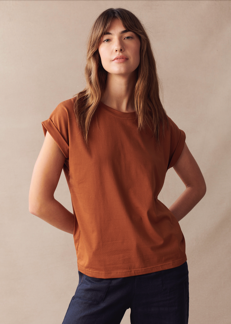 Rhodes Tee | Caramel