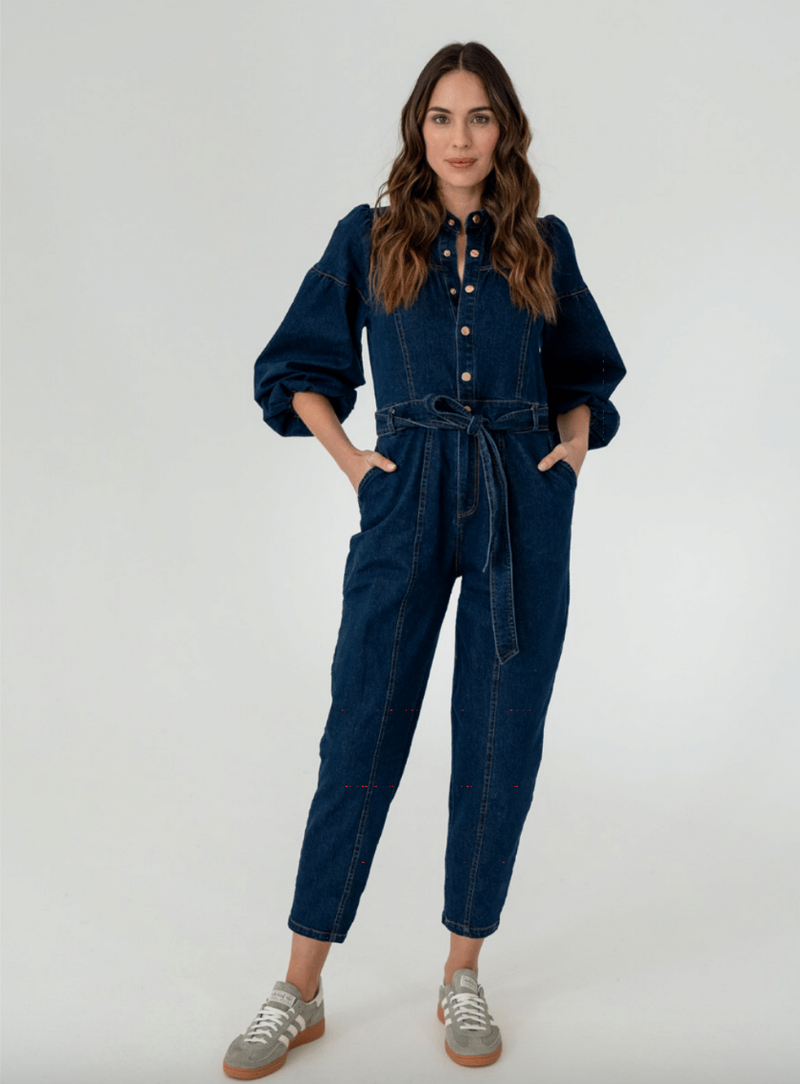Darcy Denim Jumpsuit | Dark