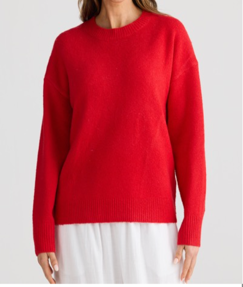 Overboard Knit | Red