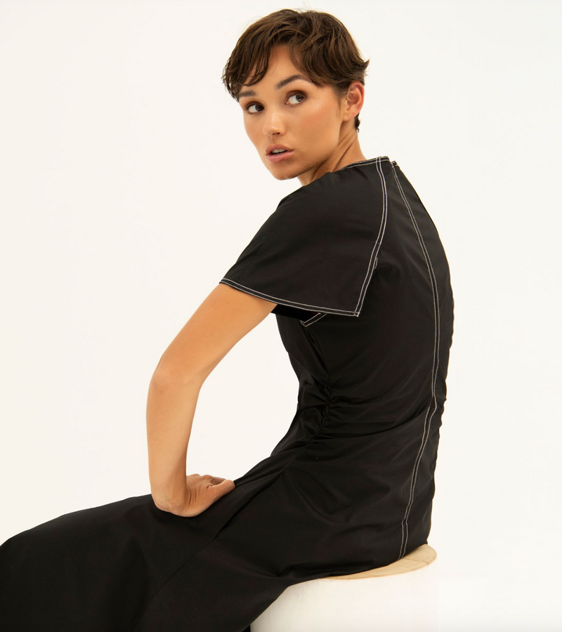 Dress Chios | Black/White