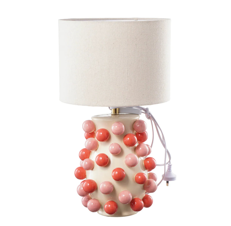 Pink Bubble Lamp with Shade