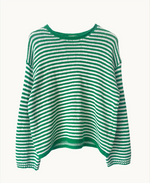 Seaside Sweater | Green Stripe