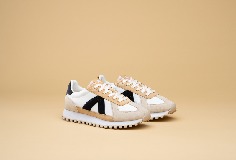 GATE SNEAKER | WHITE TAN BLACK