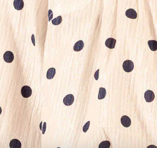 Ballet Skirt | Navy Polka Dot